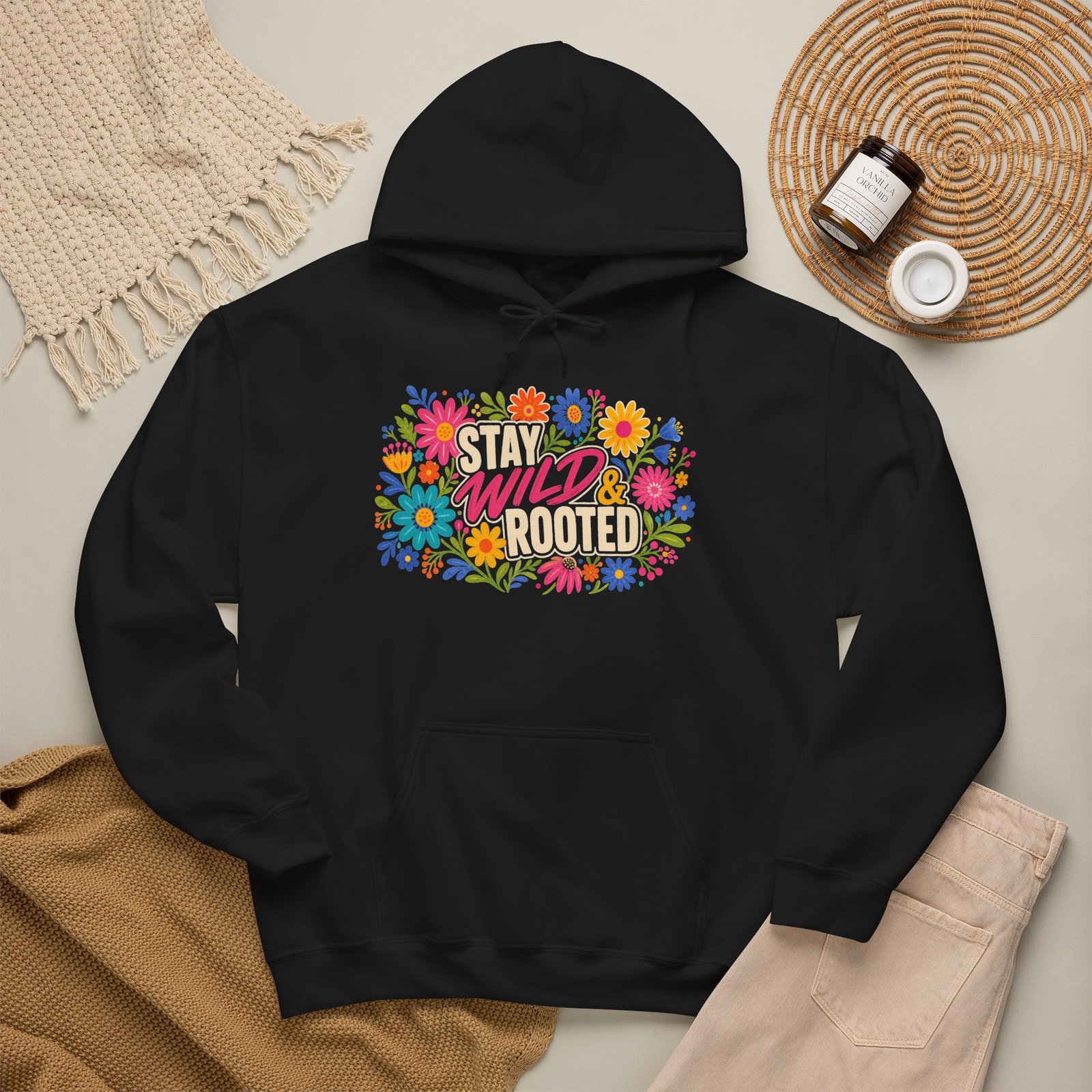 Stay Wild & Rooted Wildflower Hoodie - Image 4