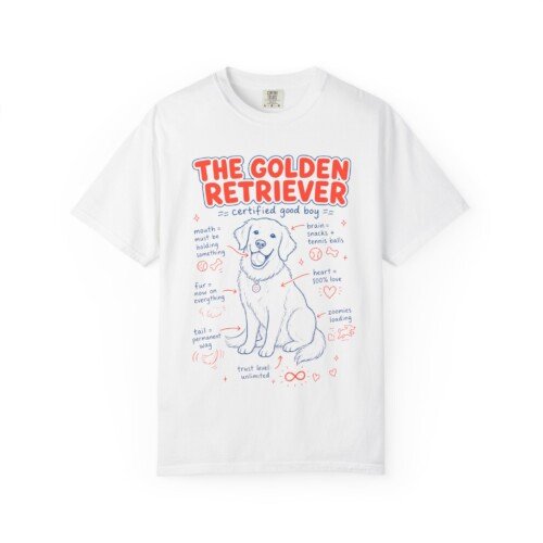 The Golden Retriever Field Guide Tee