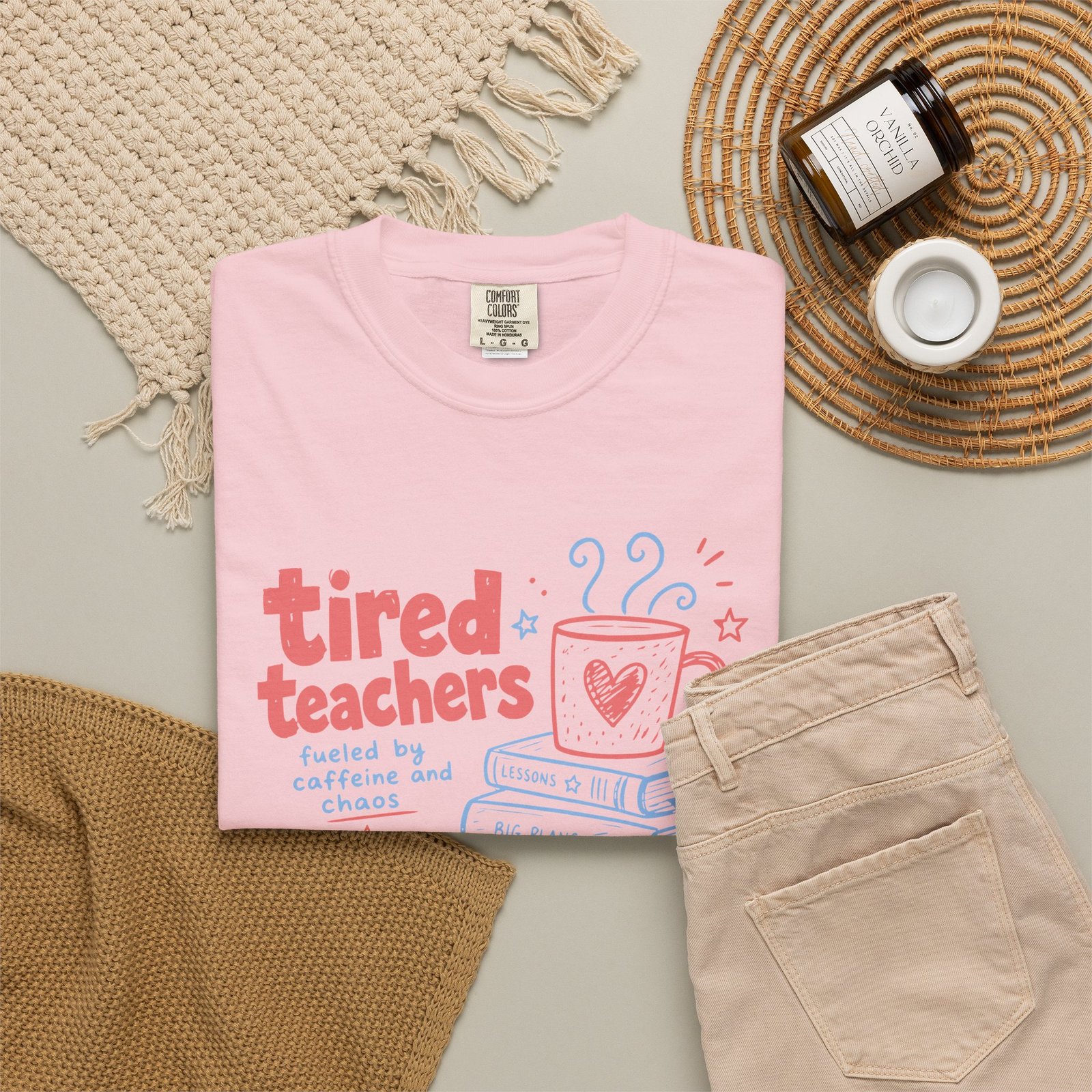 Tired Teachers Coffee Club T-Shirt - Image 72